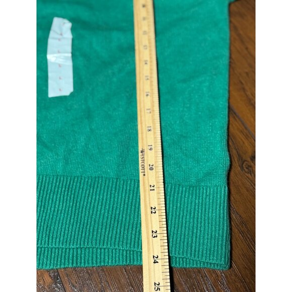 NEW Old Navy  Womens L Green V-Neck Sweater Cotton Bleand Long sleeve Pullover - Picture 7 of 8